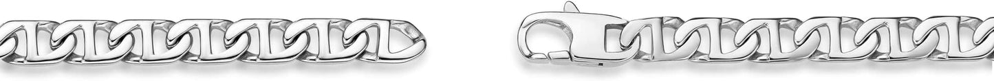 Metro Jewelry Stainless Steel Mariner Link Necklace for Men with Yellow Gold or Black Ion Plating 20 to 30 Inch Chain with Lobster Claw 10MM