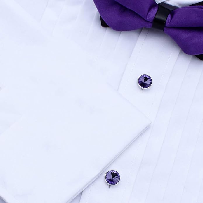 HAWSON Cufflinks for Men with 4/6 pcs Shirt Studs Set, Gift Box Packed, Mens Jewelry or Accessories for Wedding, Party, Anniversary, Birthday
