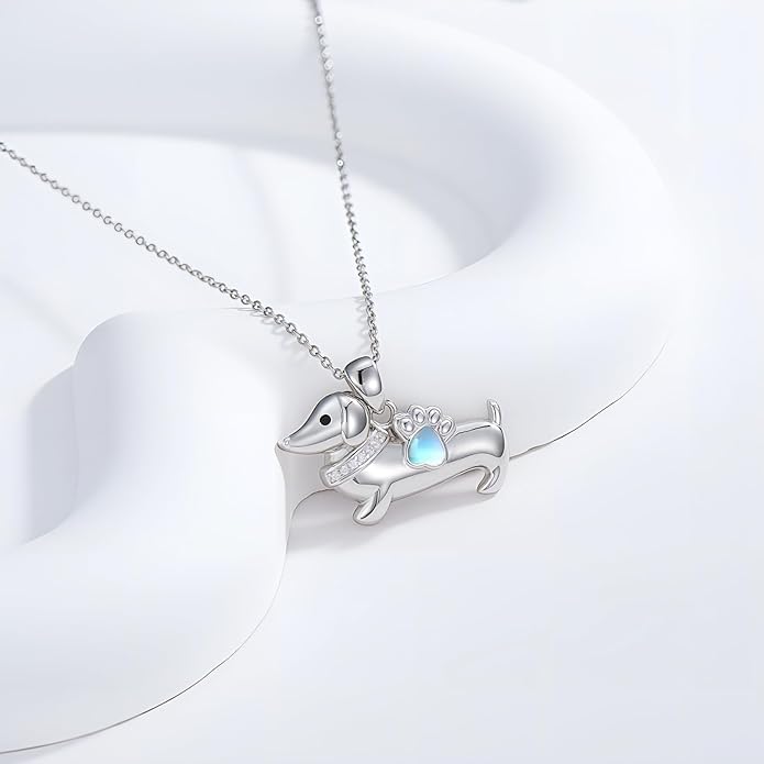 Dog Cat Necklace Pendant 925 Sterling Silver Pet Jewelry Gifts for Women
