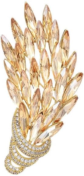 Flower Brooch Pin Rhinestones Pearl Flower Brooches Floral Pin Jewelry for Women Girls