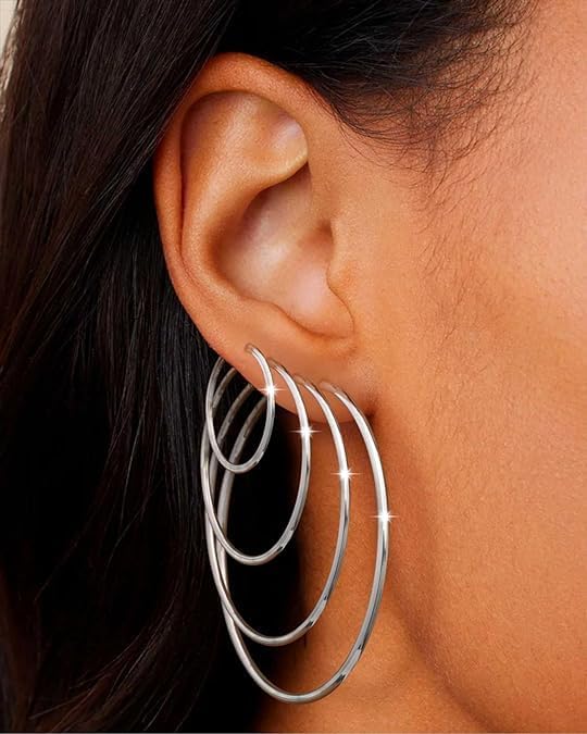Stainless Steel Gold Plated Hoops Silver Plated Hoop Earrings Hypoallergenic Hoop Cartilage Piercing Earrings Tiny Ball Cubic Zirconia Stud Earrings Set for Women