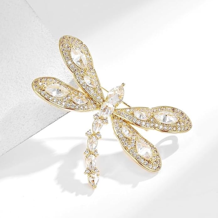 Animal Brooch for Women Girls 18k Gold Plated Animal Brooch Pin Rhinestone Animal Brooch Lapel Pin Jewelry Thanksgiving Day Birthday Wedding Gifts for Mom Wife