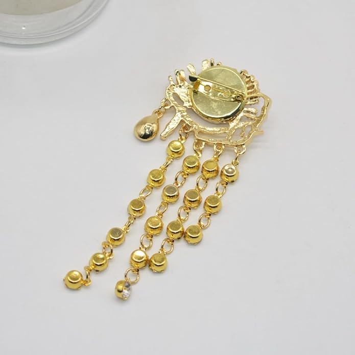 JKQBUX Versailles series Baroque elegant Brooches Pin for Women Men Girls Retro Court Pearl Corsage Pin delicate accessory