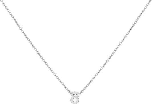 Number Necklace for Women Dainty 18K Gold Plated Pendant Necklace Charm Birth Month Personalized Jewelry Birthday Gift