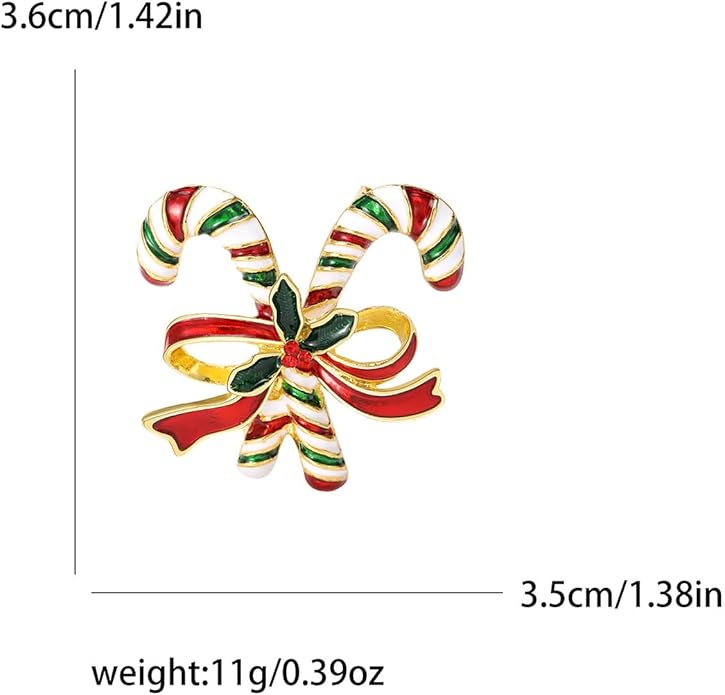 ONLYJUMP Christmas Bell Brooch Pins for Women Girls Lovely Crystal Christmass Tree Snowflake Bell Reindeer Snowman Brooches Colorful Xmas Enamel Pins Holiday Party Gift