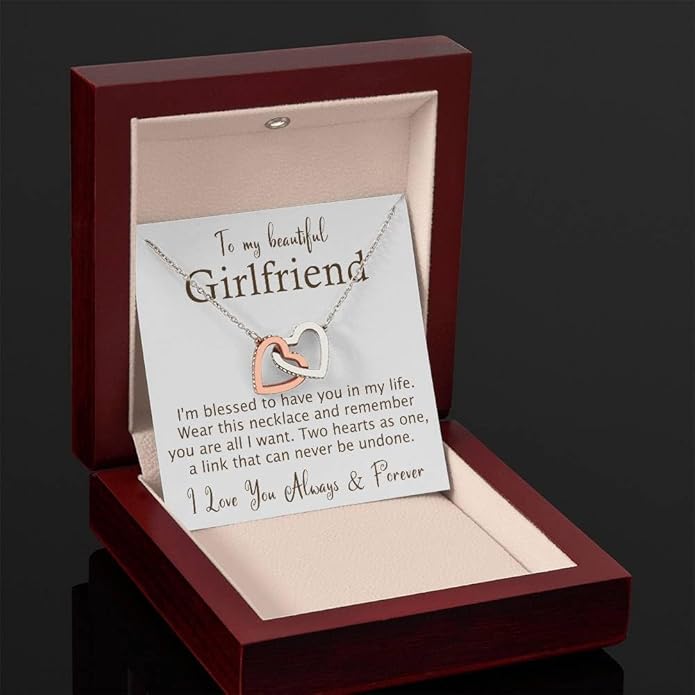 To My Beautiful Soulmate Necklace Romantic Gift for Girlfriend Wife With Message Card & Gift Box, Perfect for Anniversary Birthday Christmas or Valentine’s Day