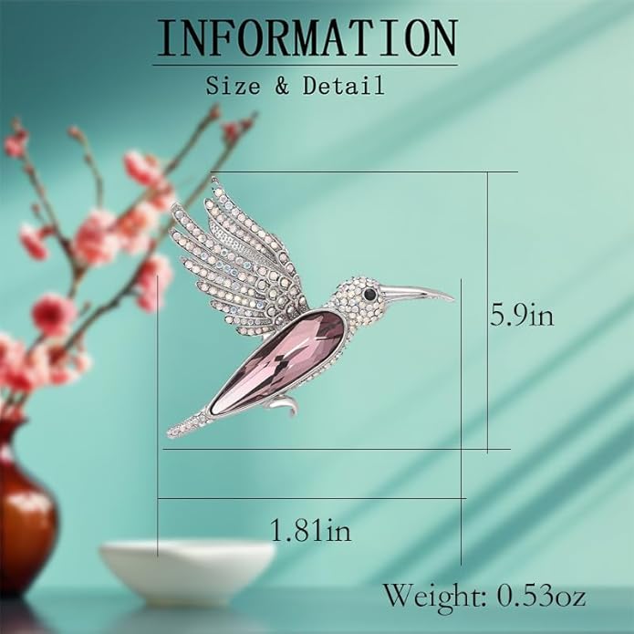 Animal Brooch for Women Girls 18k Gold Plated Animal Brooch Pin Rhinestone Animal Brooch Lapel Pin Jewelry Thanksgiving Day Birthday Wedding Gifts for Mom Wife