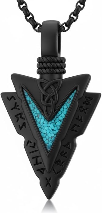 Taioiat viking Pendant Necklace for Men Nordic Celtic 925 Sterling Silver Vintage Mjolnir Jewelry Norse Vikings Gift for Women