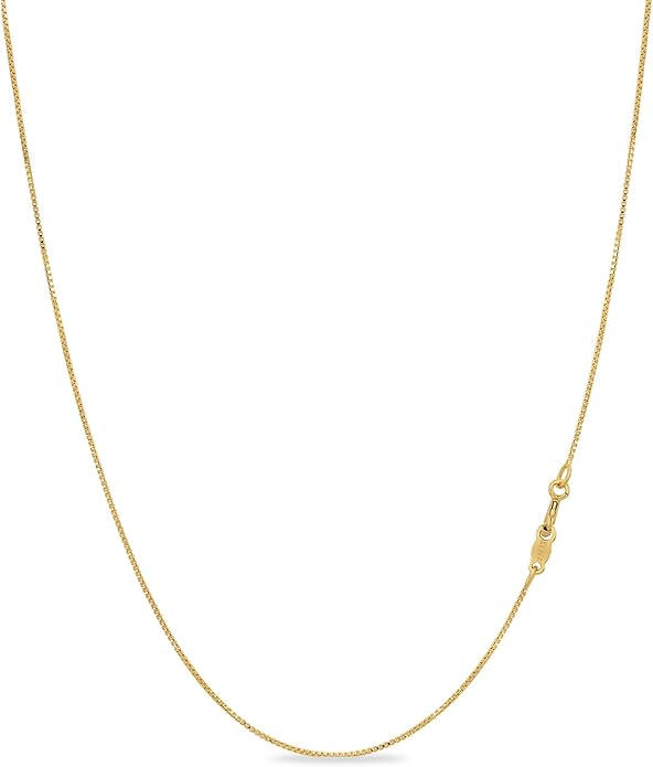 KEZEF 925 Sterling Silver Necklace for Women | Thin 0.7mm 18k Gold plated, Rose Gold chain for women, Silver chain necklace jewelry | cadena de plata 925 para hombre mujer