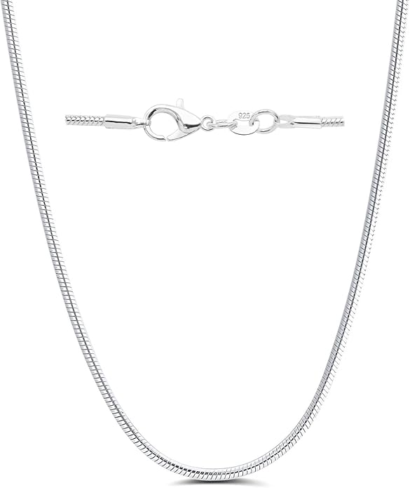 925 Sterling Silver Chain Necklace for Women 16-24 Inch Silver Jewelry Gift