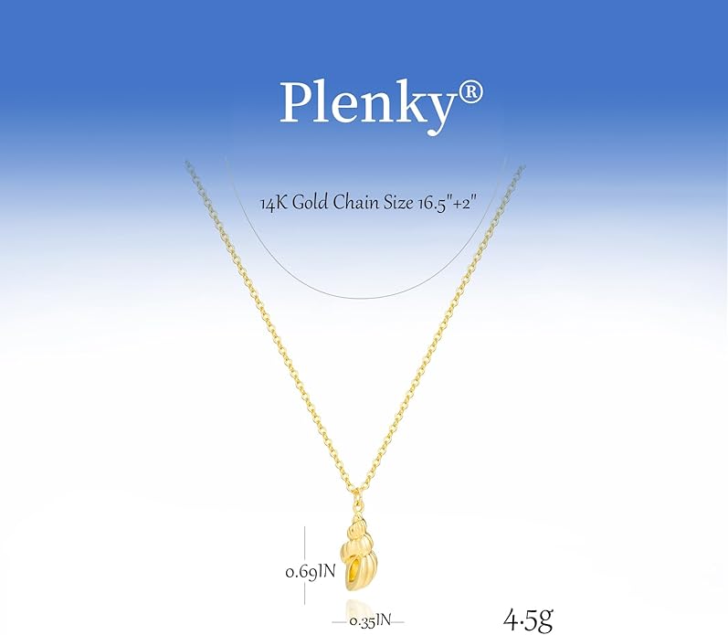 Gold Necklace for Women-14K Gold Plated Bow,Dragon,Shell, Palm Tree, Seahorse, Conch Shell,Sardines, Cowboy Boot,Bat,Bunny Pendant Beachy Jewelry for Women Gifts