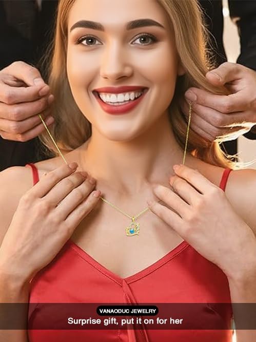 Birthstone Heart butterfly Necklace for Women, Infinity Pendant 14K Gold /18K White Gold Womens Necklaces, Jewelry Anniversary Birthday Christmas Gifts for Her Mom Wife﻿