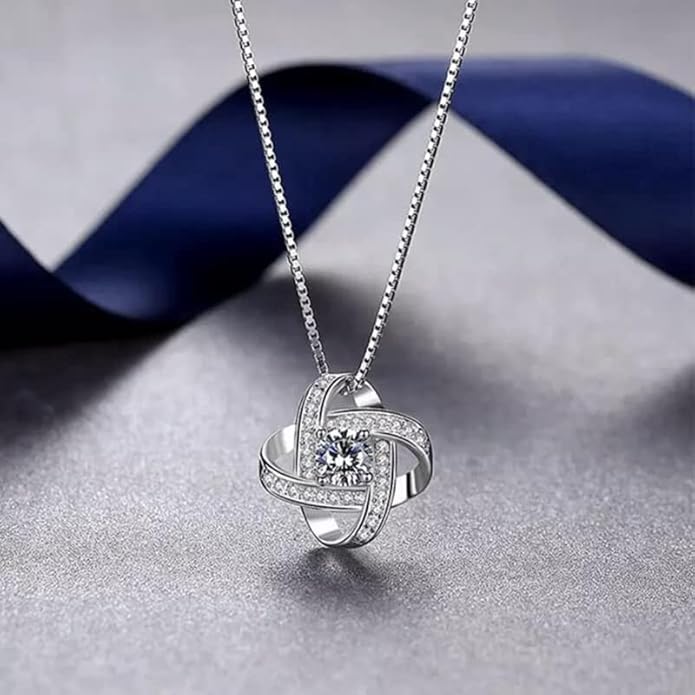 Couples Gifts Necklace To My Soulmate Necklace Birthday Christmas Jewelry Romantic Gifts For My Wife with Message Card Box Personalized Gift Present Pendant for Future Wife Soulmate Girlfriend