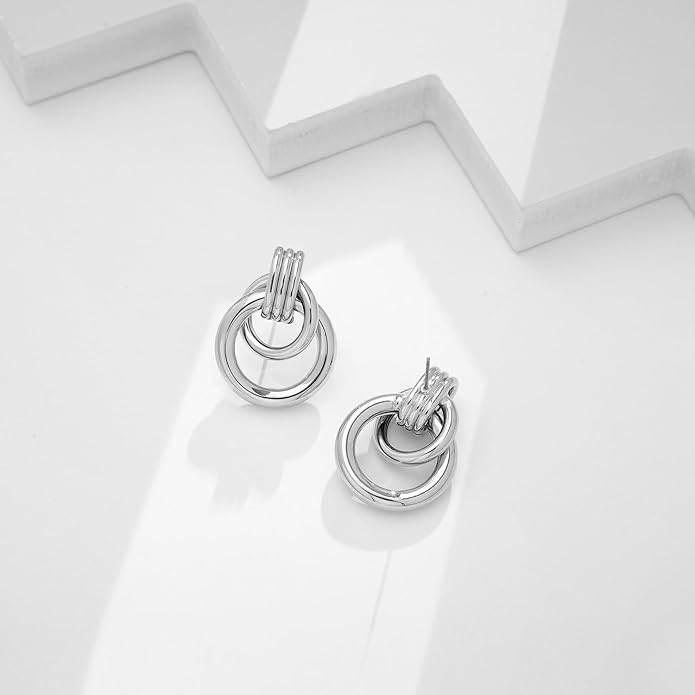 LILIE&WHITE Gold Chain Dangle Earrings - Women's Hypoallergenic Fashion Gift Earrings