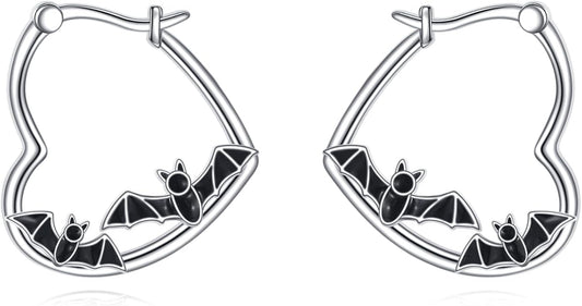 YFN Animal Earrings Sterling Silver Animal Heart Hoop Dangle Earrings Cute Jewelry Gifts for Women