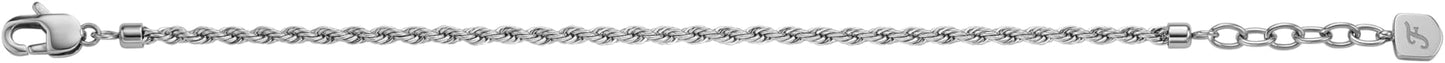 Fossil Men's Plated Stainless Steel Engravable Personalized Gift ID, Chain or Cuff Bracelet for Men