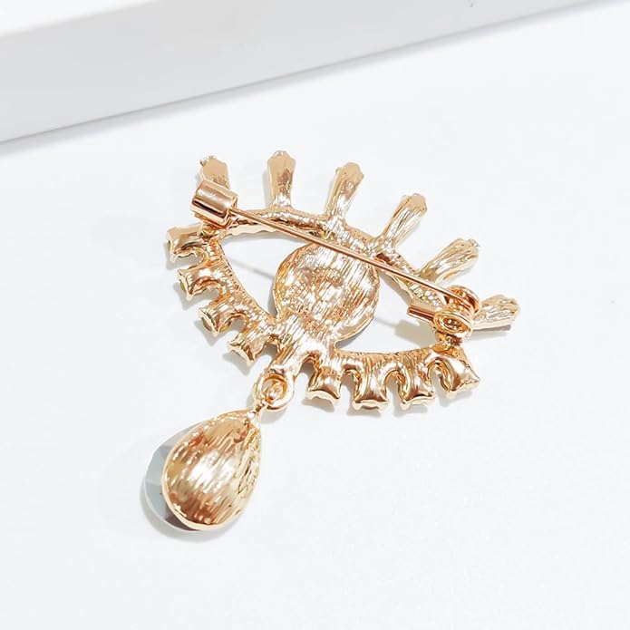 JKQBUX Versailles series Baroque elegant Brooches Pin for Women Men Girls Retro Court Pearl Corsage Pin delicate accessory