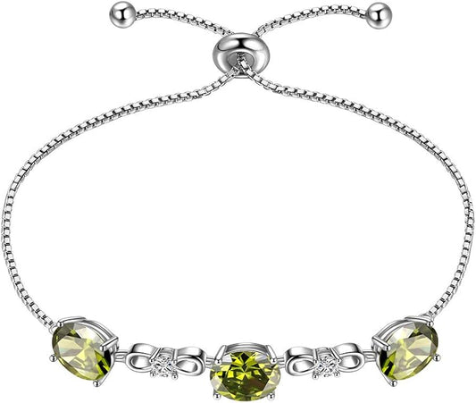 Aurora Tears 925 Sterling Silver 12 Birthstones Necklace/Earring/Ring/Bracelet Women Birthstone Pendant Crystal Fashion Birthday Jewelry Christmas Gift for Girls Women