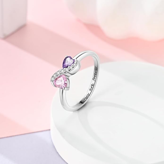 NARMO 925 Sterling Silver Rings for Women Evil Eyes Rings Entwined Line Cubic Zirconia Rings Simple Stackable Finger Rings Engagement Ring Personality Rings Size 6-9