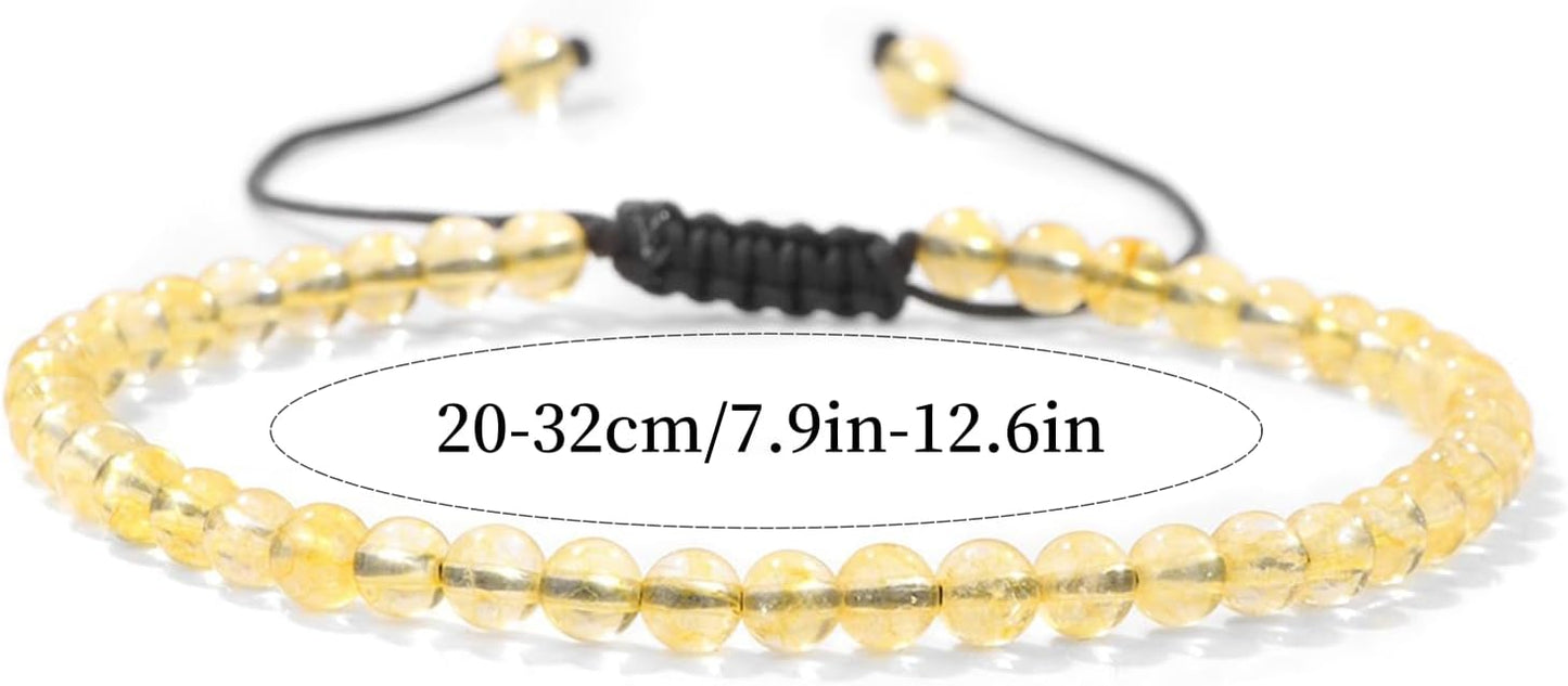 Lit Wall Crystal Anklets for Women Handmade Beach Boho Ankle Bracelet 4mm Adjustable Beaded Ankle Bracelet Waterproof Natural Stone Anklet Plus Size Anklets Gemstone Anklet Jewelry Gift for Her