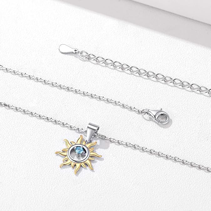 ChicSilver Personalized 925 Sterling Silver Dainty Small Heart/Star/Moon/Dot/Triangle Pendant Necklace for Women, Silver/Gold/Rose Gold/Black (with Gift Box)
