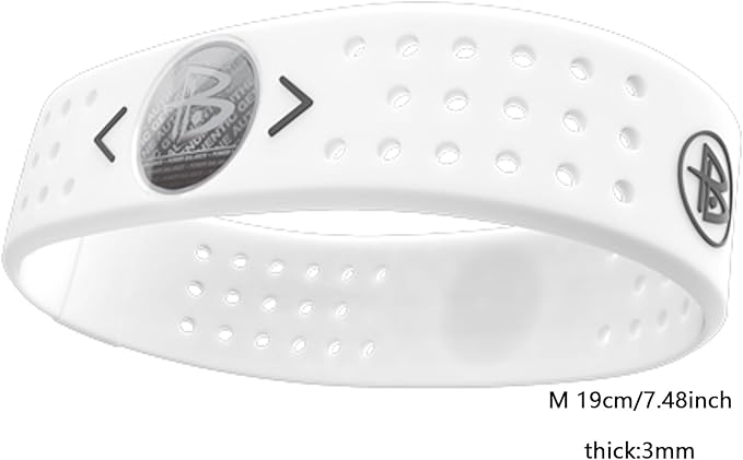 Power Balance The Original Genuine Performance Wristband, Silicone Rubber Wristbands Bracelets Sports Bracelet Wristband for Men Women, Power Bangles, Safe Waterproof Lightweight Durable