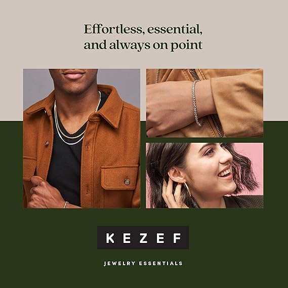 KEZEF 1mm 925 Sterling Silver Necklace for Women | 16-36 inch long Silver, 18k Gold, Rose Gold Necklaces for Women - Made In Italy Real Cable Chain Jewelry | Dainty cadena de plata s925 para mujer