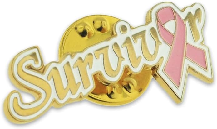 PinMarts Breast Cancer Ribbons and Breast Cancer Awareness Enamel Pins - Perfect Breast Cancer Gifts for Women, Events, Fundraisers, and Breast Cancer Awareness Decoration
