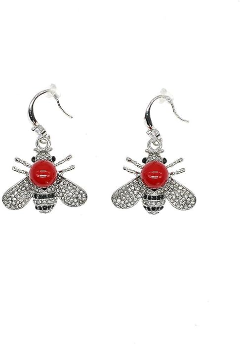 Honey Bee Brooches Crystal Insect Themed Bee Brooch Animal Fashion Shell Pearl Brooch Pin Gold Tone