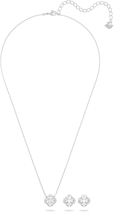 Swarovski Sparking Dance Crystal Necklace and Earring Set Jewelry Collection