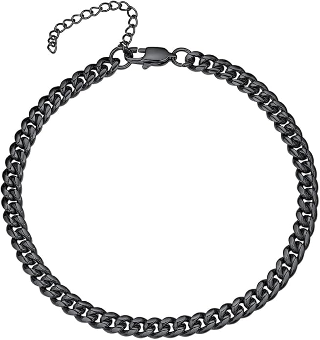 PROSTEEL Stainless Steel Chain Anklets for Women, Silver/Gold Tone, Ankle Bracelets Hypoallergenic, 8-10.5 Inch Adjustable, Come with Box