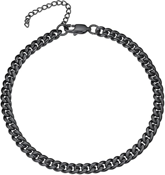 PROSTEEL Stainless Steel Chain Anklets for Women, Silver/Gold Tone, Ankle Bracelets Hypoallergenic, 8-10.5 Inch Adjustable, Come with Box
