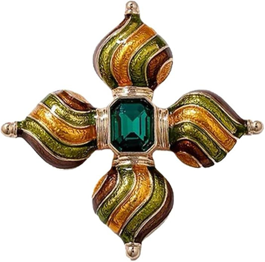 JKQBUX Versailles series Baroque elegant Brooches Pin for Women Men Girls Retro Court Pearl Corsage Pin delicate accessory