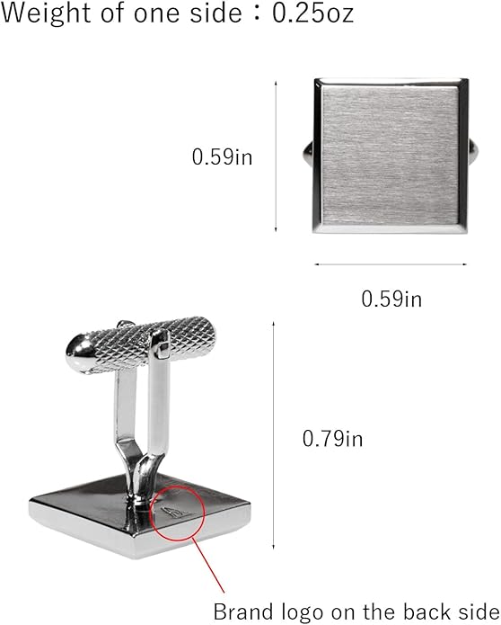 [TAVARAT] Cufflinks for Men cuff links mens Black Silver Light Gold Tps-166