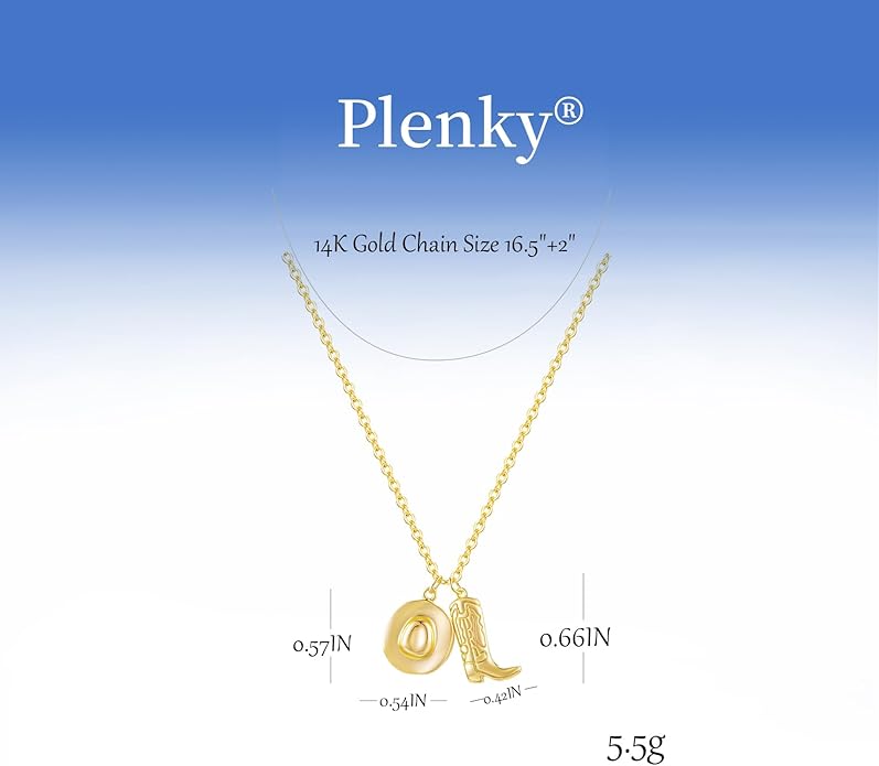 Gold Necklace for Women-14K Gold Plated Bow,Dragon,Shell, Palm Tree, Seahorse, Conch Shell,Sardines, Cowboy Boot,Bat,Bunny Pendant Beachy Jewelry for Women Gifts