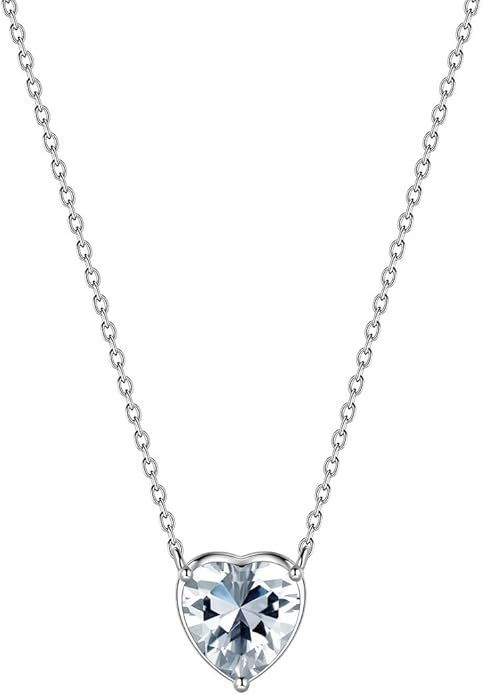 Aurora Tears 925 Sterling Silver 12 Birthstone Hearts Jewelry Women Crystal Wedding/Engagement/Bridal Heart Necklace/Earring/Ring/Bracelet Sets Jewellery