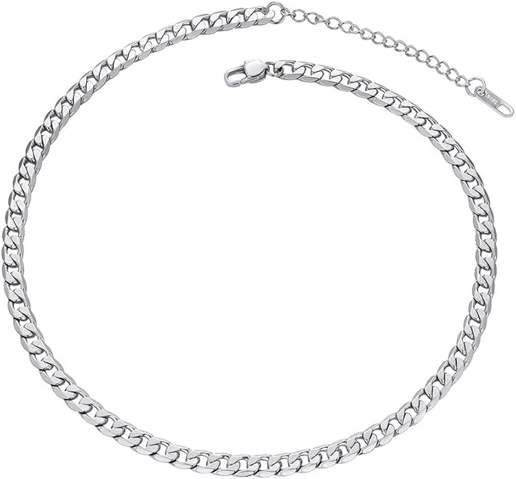 PROSTEEL 316L Stainless Steel Cuban Link Chain Necklaces for Men, Black/18K Gold Plated, Hypoallergenic Jewelry, 4mm-13mm, 14"-30", Come with Box