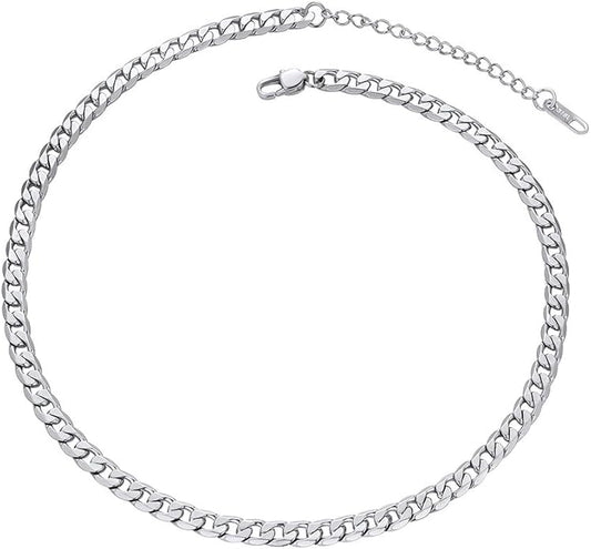 PROSTEEL 316L Stainless Steel Cuban Link Chain Necklaces for Men, Black/18K Gold Plated, Hypoallergenic Jewelry, 4mm-13mm, 14"-30", Come with Box