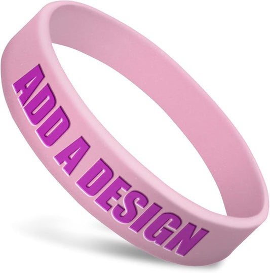 Wide Wristbands | Fully Customizable | Great For Events, Fundraisers & Promotions | 3/4" Wide | 100% Silicone | Available In Bulk