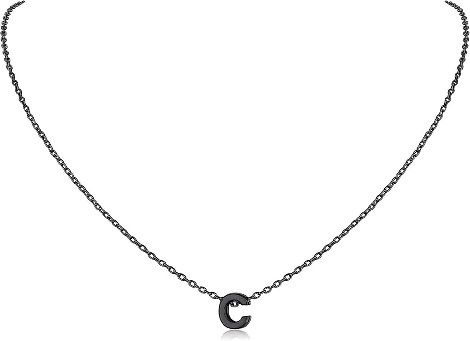 ChicSilver 925 Sterling Silver Initial Necklace for Women Dainty Letter Jewelry Personalized Gift
