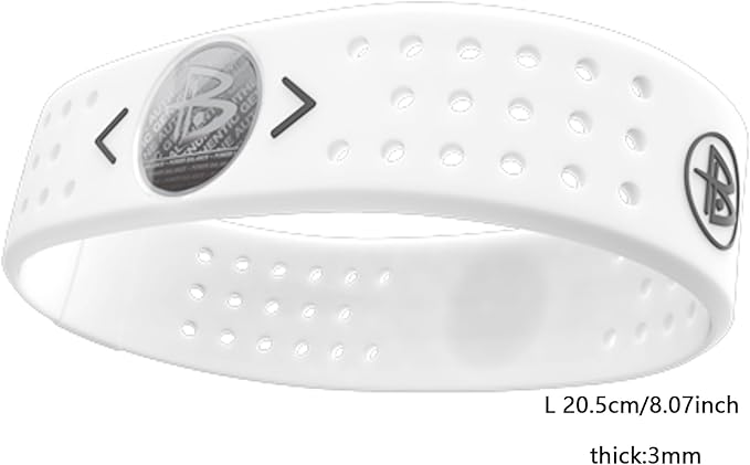 Power Balance The Original Genuine Performance Wristband, Silicone Rubber Wristbands Bracelets Sports Bracelet Wristband for Men Women, Power Bangles, Safe Waterproof Lightweight Durable