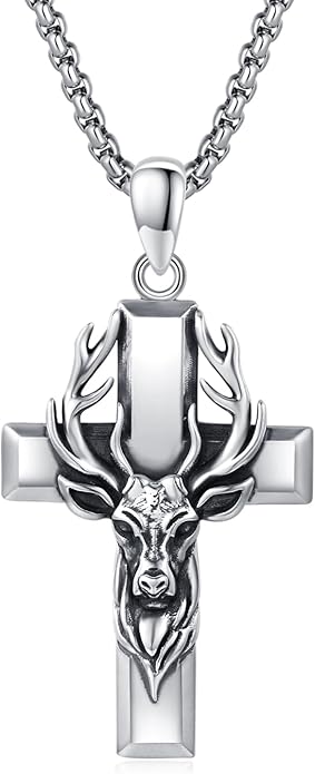 YEESIA Cross Necklace for Men Women 925 Sterling Silver Christian Pendant Religious Jewelry Gift for Men Women.