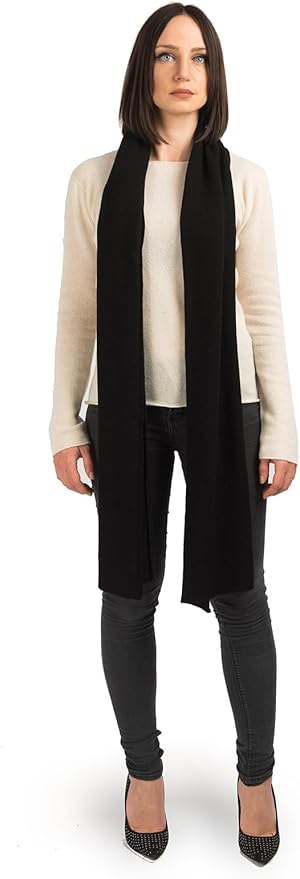 Dalle Piane Cashmere - 100% Cashmere Scarf - Made in Italy - Winter Neck Warmer (14" x 77") - Christmas Gift