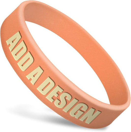 Wide Wristbands | Fully Customizable | Great For Events, Fundraisers & Promotions | 3/4" Wide | 100% Silicone | Available In Bulk