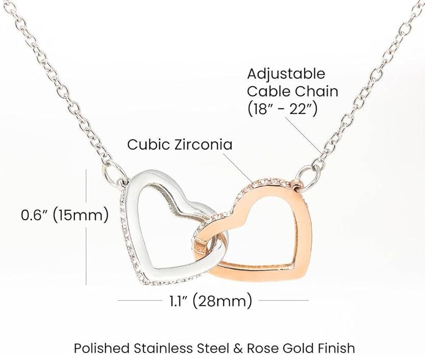 To My Beautiful Soulmate Necklace Romantic Gift for Girlfriend Wife With Message Card & Gift Box, Perfect for Anniversary Birthday Christmas or Valentine’s Day