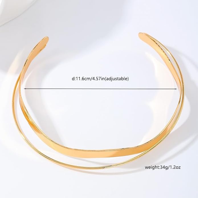 Punk Dripping Water-drop Choker Necklace for Women,Thick Drippy Chain Liquid Metal Collar Necklace Rocker Hip-hop Necklace Cool Metallic Unique Funky Statament Grunge Jewelry