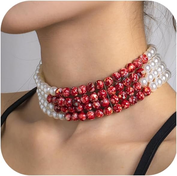 Long Pearl Necklaces for Women Pearl Long Chain Necklace Dainty Gold And Long Pearl Necklaces Layered Pearl Necklace Statement Sweater Strand Chain Jewelry