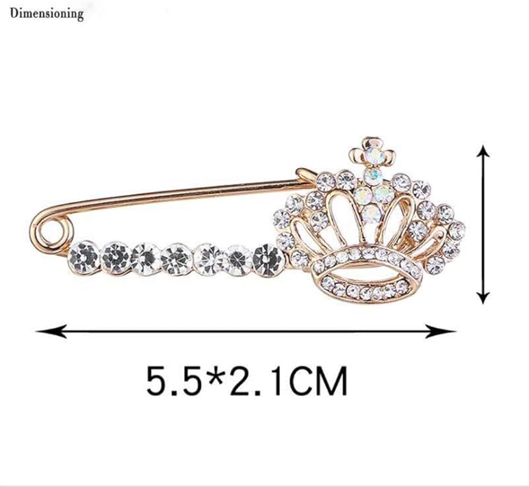 Crystal Pearl Flower Brooches Pins Fashion Beautiful Created Rhinestone Floral Brooch Good Idea for Party Dance Wedding Banquet for Elegant Women Girl