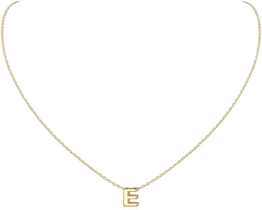 ChicSilver 925 Sterling Silver Initial Necklace for Women Dainty Letter Jewelry Personalized Gift