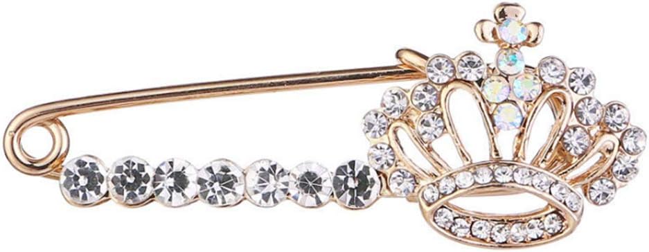 Crystal Pearl Flower Brooches Pins Fashion Beautiful Created Rhinestone Floral Brooch Good Idea for Party Dance Wedding Banquet for Elegant Women Girl